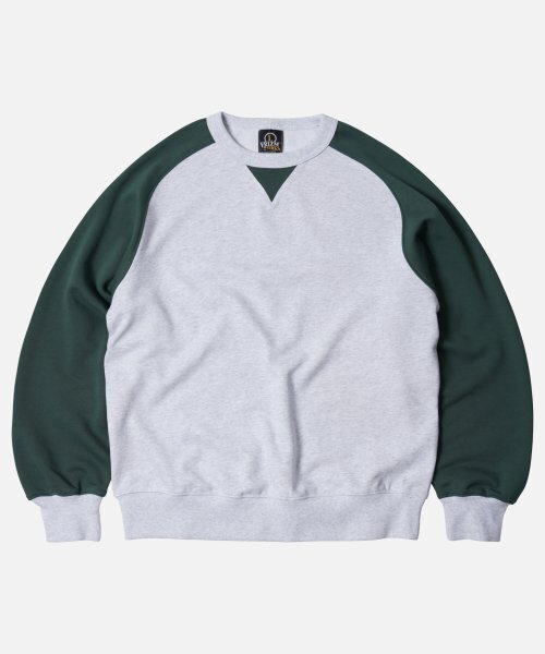 FRIZMWORKS(フリズムワークス)の「ROUNDED RAGLAN SWEATSHIRT _ FOREST GREEN(スウェット・メンズ・その他・MEDIUM/LARGE/X-LARGE)」の1枚目の写真