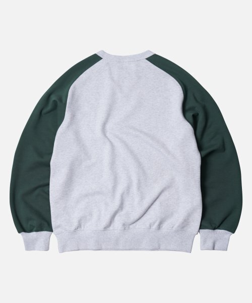 FRIZMWORKS(フリズムワークス)の「ROUNDED RAGLAN SWEATSHIRT _ FOREST GREEN(スウェット・メンズ・その他・MEDIUM/LARGE/X-LARGE)」の2枚目の写真