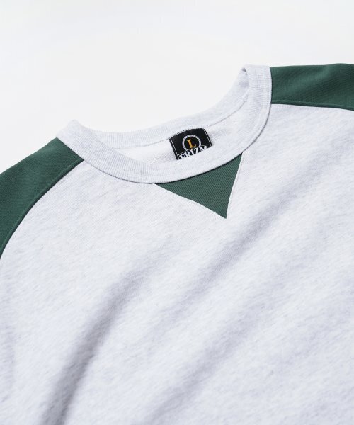 FRIZMWORKS(フリズムワークス)の「ROUNDED RAGLAN SWEATSHIRT _ FOREST GREEN(スウェット・メンズ・その他・MEDIUM/LARGE/X-LARGE)」の3枚目の写真