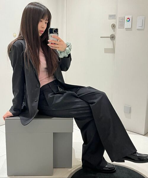 MUSINSA STANDARD WOMAN(ムシンサスタンダードウーマン)の「レディースベーシックブレザー【チャコールグレー】(テーラードジャケット・レディース・その他・SMALL/MEDIUM/LARGE/X-LARGE/X-SMALL)」の10枚目の写真