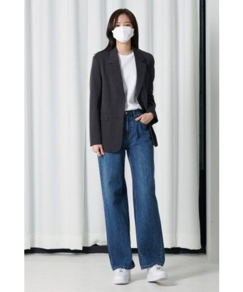 MUSINSA STANDARD WOMAN(ムシンサスタンダードウーマン)の「レディースベーシックブレザー【チャコールグレー】(テーラードジャケット・レディース・その他・SMALL/MEDIUM/LARGE/X-LARGE/X-SMALL)」の13枚目の写真