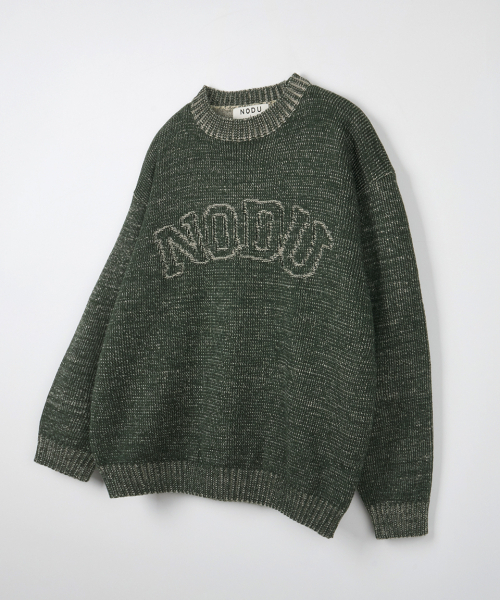 NODU（ノードユー）の「ロゴリングラウンドニット[グリーン]（ニット/セーター・メンズ・その他・MEDIUM/LARGE）」の5枚目の写真
