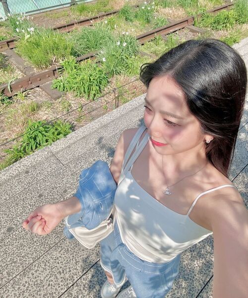 TATIANA（タチアナ）の「(シルバー925) ボール＆ハートイヤージャケットピアス EC1997（ピアス（両耳用）・レディース・シルバー/イエローゴールド・FREE）」の6枚目の写真
