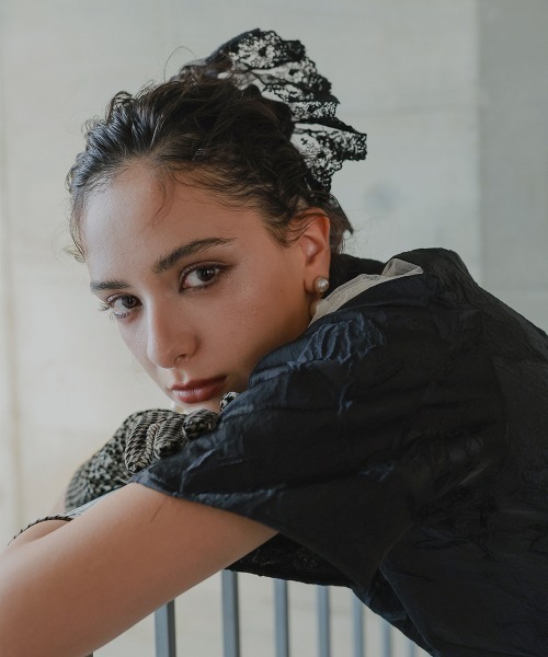 Callarus（カラルス）の「〔Callarus〕レース×ベロアシュシュ（シュシュ・レディース・パープル系/グレー系/ブラック・FREE）」の16枚目の写真