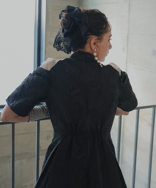 Callarus（カラルス）の「〔Callarus〕レース×ベロアシュシュ（シュシュ・レディース・パープル系/グレー系/ブラック・FREE）」の18枚目の写真