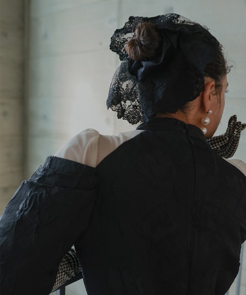 Callarus（カラルス）の「〔Callarus〕レース×ベロアシュシュ（シュシュ・レディース・パープル系/グレー系/ブラック・FREE）」の20枚目の写真