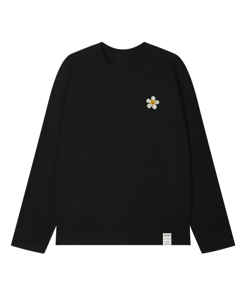 GRAVER（グレーバー）の「[UNISEX]フラワードット刺繍ロングスリーブ_2カラー（Tシャツ/カットソー・レディース・ブラック/ホワイト・LARGE/MEDIUM）」の14枚目の写真