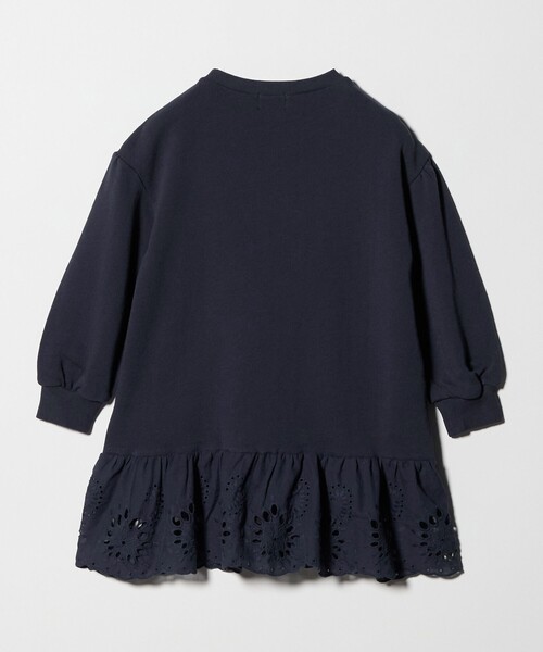 green label relaxing（グリーンレーベルリラクシング）の「裏毛ヘムレース ワンピース / キッズ  100cm-160cm（ワンピース・キッズ・ネイビー/ナチュラル・140cm/130cm/160cm/110cm/150cm/120cm/100cm）」の10枚目の写真