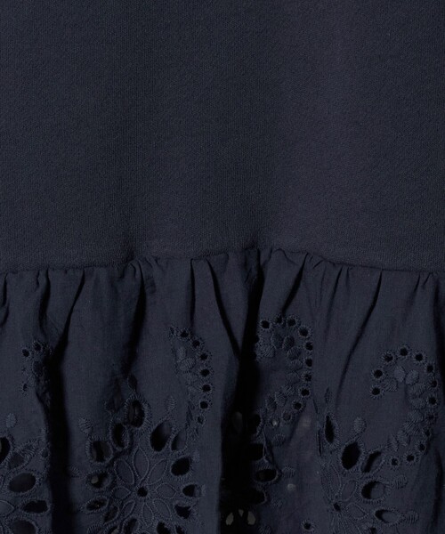 green label relaxing（グリーンレーベルリラクシング）の「裏毛ヘムレース ワンピース / キッズ  100cm-160cm（ワンピース・キッズ・ネイビー/ナチュラル・140cm/130cm/160cm/110cm/150cm/120cm/100cm）」の15枚目の写真