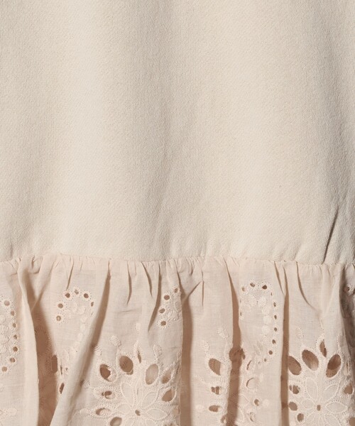 green label relaxing（グリーンレーベルリラクシング）の「裏毛ヘムレース ワンピース / キッズ  100cm-160cm（ワンピース・キッズ・ネイビー/ナチュラル・140cm/130cm/160cm/110cm/150cm/120cm/100cm）」の19枚目の写真