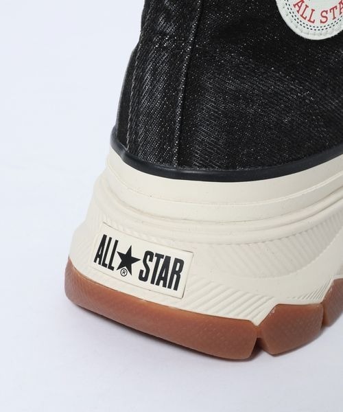 JEANASIS（ジーナシス）の「【CONVERSE別注】オールスタートレックウエーブ DENIM HI/TREKWAVE/633957（スニーカー・レディース・ブラック/ブルー・SMALL/MEDIUM/LARGE）」の4枚目の写真