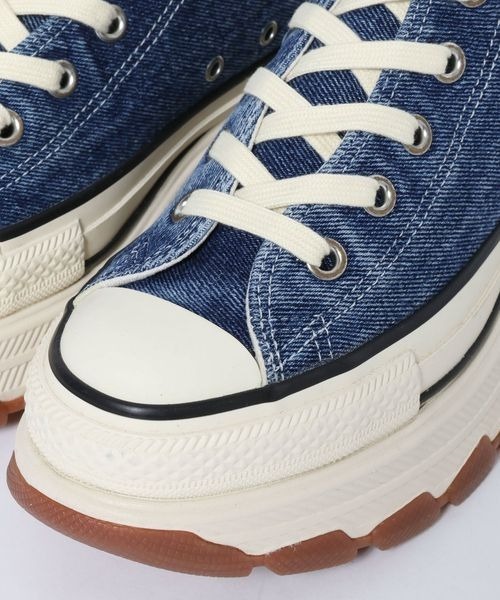 JEANASIS（ジーナシス）の「【CONVERSE別注】オールスタートレックウエーブ DENIM HI/TREKWAVE/633957（スニーカー・レディース・ブラック/ブルー・SMALL/MEDIUM/LARGE）」の11枚目の写真