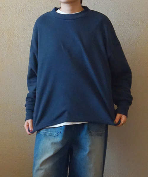 JOURNAL STANDARD LUXE（ジャーナルスタンダード　ラックス）の「リバージャージ クルーネックプルオーバー（Tシャツ/カットソー・レディース・ブラック/チャコールグレー/グリーン・FREE）」の3枚目の写真