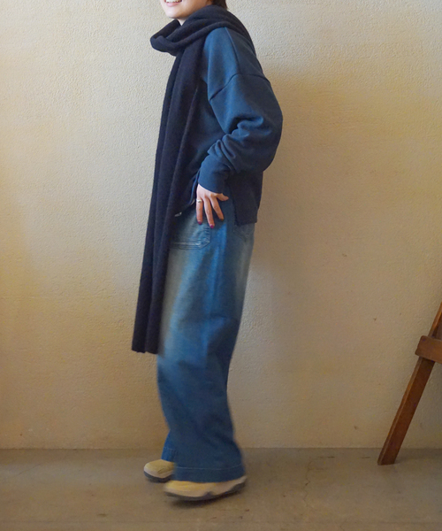 JOURNAL STANDARD LUXE（ジャーナルスタンダード　ラックス）の「リバージャージ クルーネックプルオーバー（Tシャツ/カットソー・レディース・ブラック/チャコールグレー/グリーン・FREE）」の10枚目の写真