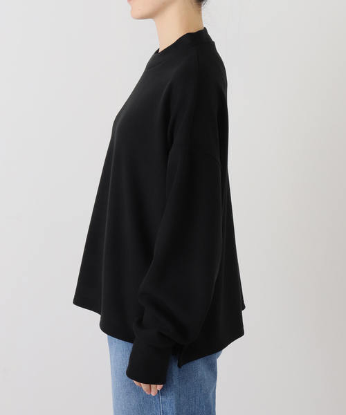 JOURNAL STANDARD LUXE（ジャーナルスタンダード　ラックス）の「リバージャージ クルーネックプルオーバー（Tシャツ/カットソー・レディース・ブラック/チャコールグレー/グリーン・FREE）」の13枚目の写真