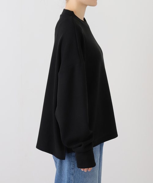 JOURNAL STANDARD LUXE（ジャーナルスタンダード　ラックス）の「リバージャージ クルーネックプルオーバー（Tシャツ/カットソー・レディース・ブラック/チャコールグレー/グリーン・FREE）」の15枚目の写真