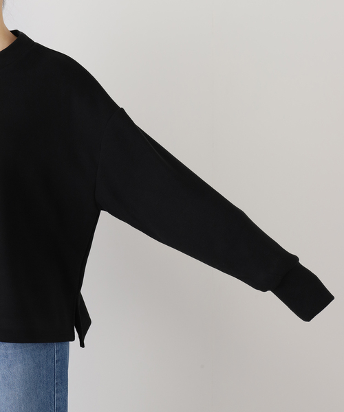 JOURNAL STANDARD LUXE（ジャーナルスタンダード　ラックス）の「リバージャージ クルーネックプルオーバー（Tシャツ/カットソー・レディース・ブラック/チャコールグレー/グリーン・FREE）」の16枚目の写真