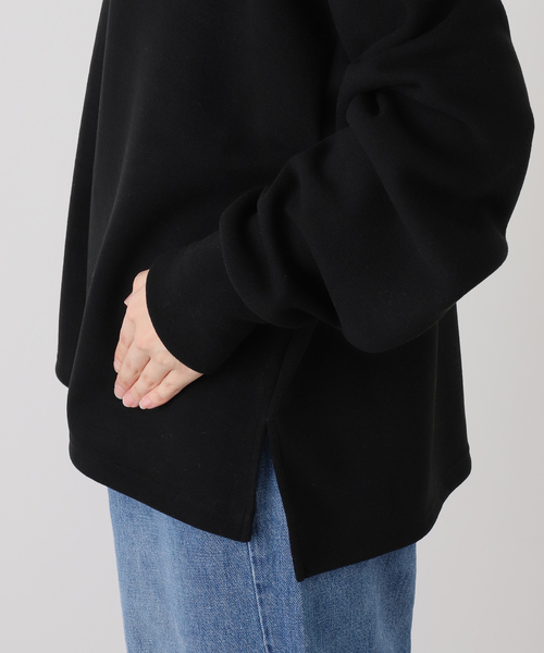 JOURNAL STANDARD LUXE（ジャーナルスタンダード　ラックス）の「リバージャージ クルーネックプルオーバー（Tシャツ/カットソー・レディース・ブラック/チャコールグレー/グリーン・FREE）」の17枚目の写真