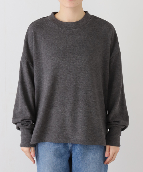 JOURNAL STANDARD LUXE（ジャーナルスタンダード　ラックス）の「リバージャージ クルーネックプルオーバー（Tシャツ/カットソー・レディース・ブラック/チャコールグレー/グリーン・FREE）」の20枚目の写真