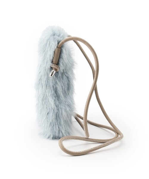 SHOO・LA・RUE（シューラルー）の「ラメ入りファーが目を惹く ミニショルダーバッグ（ショルダーバッグ・レディース・アイボリー/ブラック/グレー/ナチュラル/ブルー・00）」の21枚目の写真
