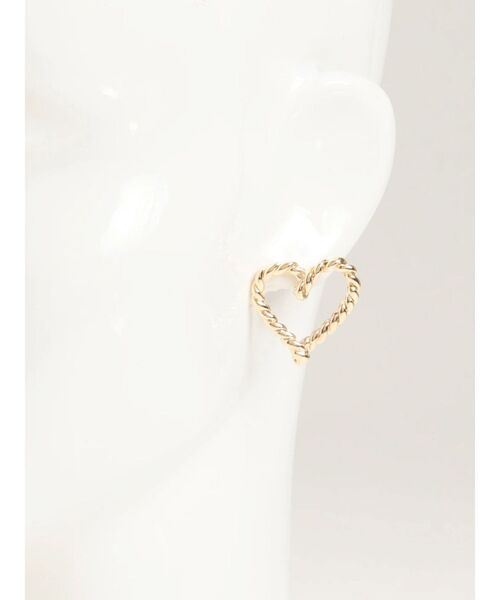 RESEXXY(リゼクシー)の「ハートツイストメタルピアス(ピアス(両耳用)・レディース・シルバー/ゴールド・FREE)」の8枚目の写真