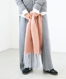 le.coeur blanc | ヘアリーカラーマフラー(マフラー)