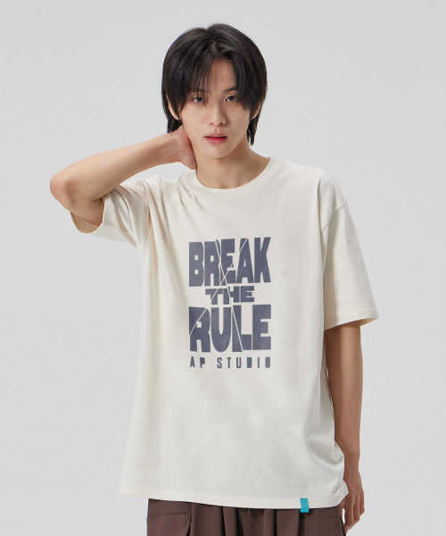 ASTRAL PROJECTION（アストラルプロジェクション）の「[ブレイクザルール]コットンルーズフィット半袖Tシャツ_バーティミルク（Tシャツ/カットソー・メンズ・その他・MEDIUM/LARGE/X-LARGE/XX-LARGE）」の2枚目の写真