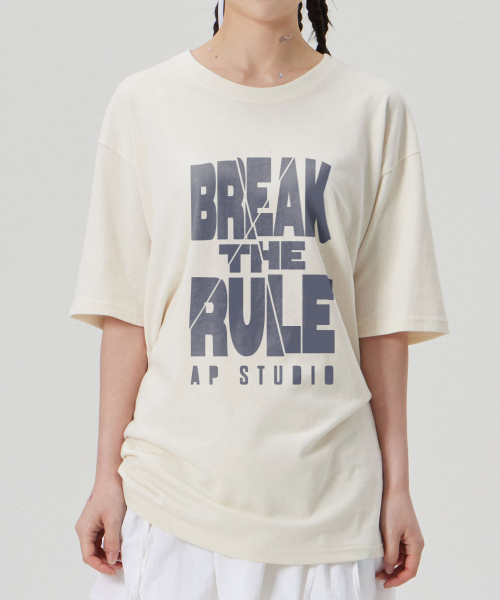 ASTRAL PROJECTION（アストラルプロジェクション）の「[ブレイクザルール]コットンルーズフィット半袖Tシャツ_バーティミルク（Tシャツ/カットソー・メンズ・その他・MEDIUM/LARGE/X-LARGE/XX-LARGE）」の3枚目の写真