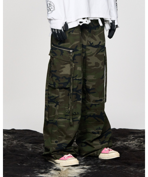 SCHISM INDUCING(スキズムインデューシング)の「CAMOUFLAGE CARGO PANTS GREEN(その他パンツ・レディース・その他・SMALL/MEDIUM/LARGE)」の8枚目の写真