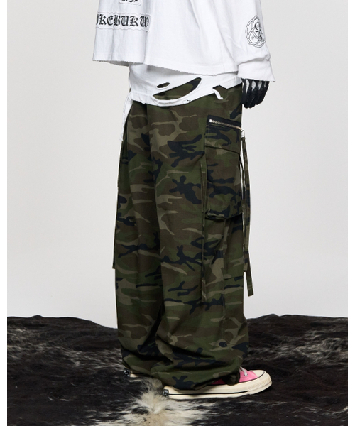 SCHISM INDUCING(スキズムインデューシング)の「CAMOUFLAGE CARGO PANTS GREEN(その他パンツ・レディース・その他・SMALL/MEDIUM/LARGE)」の7枚目の写真