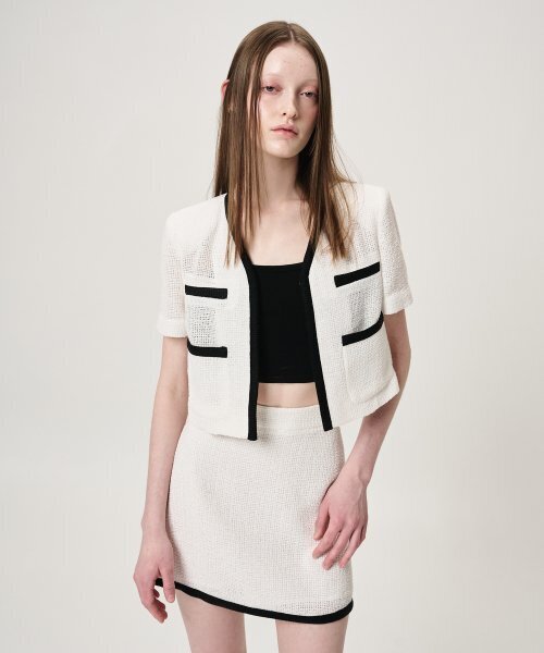 ETMON(エトモン)の「Summer Tweed Mini Skirt, White(スカート・レディース・その他・MEDIUM/SMALL)」の5枚目の写真