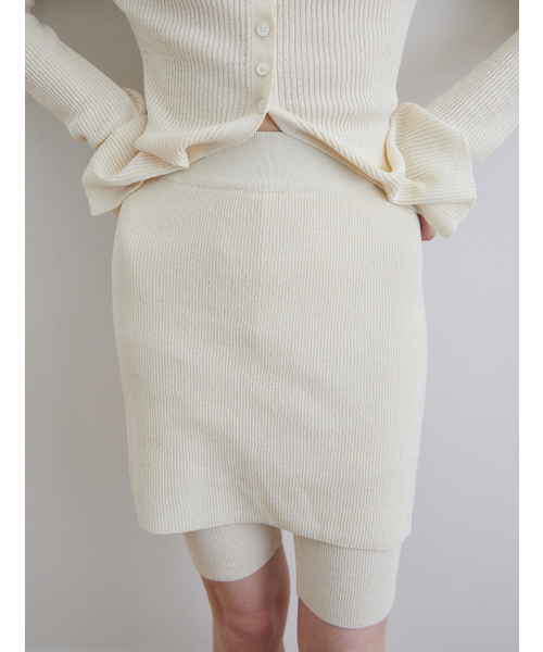 STEP AROUND(ステップアラウンド)の「Knit Skirt Leggings_CREAM(その他パンツ・レディース・その他・SMALL/MEDIUM)」の3枚目の写真