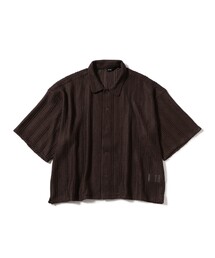 BEAMS（ビームス）の「ショート メッシュ オープンカラーシャツ【ワイドショートフィット】（シャツ/ブラウス）」