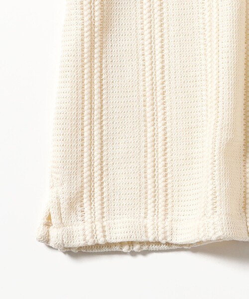 BEAMS(ビームス)の「ショート メッシュ オープンカラーシャツ【ワイドショートフィット】(シャツ/ブラウス・メンズ・オフホワイト/ブラック/ダークブラウン・S/XL/L/M)」の7枚目の写真