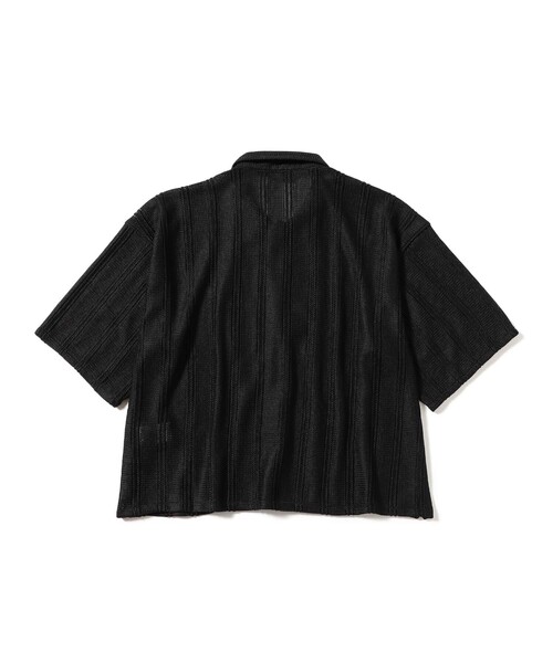 BEAMS(ビームス)の「ショート メッシュ オープンカラーシャツ【ワイドショートフィット】(シャツ/ブラウス・メンズ・オフホワイト/ブラック/ダークブラウン・S/XL/L/M)」の18枚目の写真