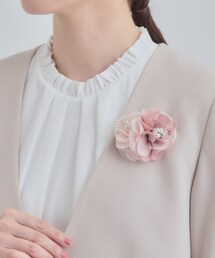SHOO・LA・RUE（シューラルー）の「【セレモニー】上品に彩る ダブルフラワーコサージュ（ブローチ/コサージュ）」