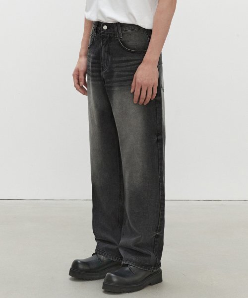 DECET(デケト)の「Mid Rise Wide Jeans DCPT027HLBlack(デニムパンツ・レディース・その他・28/30/32/34/26)」の3枚目の写真