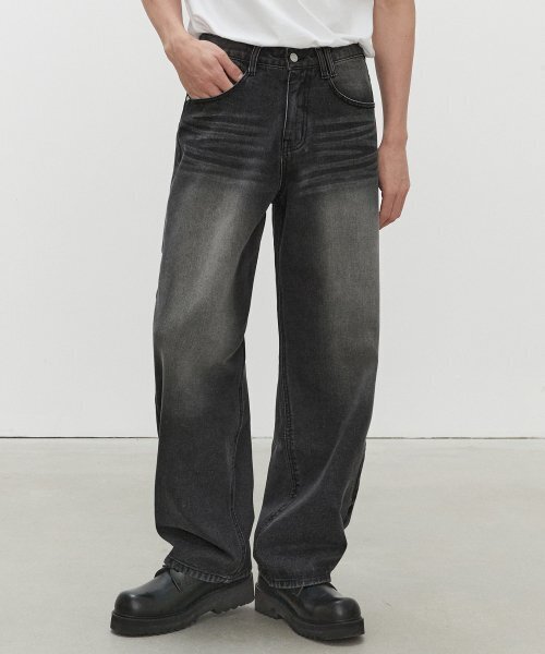 DECET(デケト)の「Mid Rise Wide Jeans DCPT027HLBlack(デニムパンツ・レディース・その他・28/30/32/34/26)」の6枚目の写真