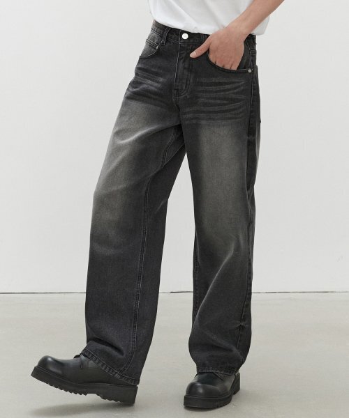DECET(デケト)の「Mid Rise Wide Jeans DCPT027HLBlack(デニムパンツ・レディース・その他・28/30/32/34/26)」の9枚目の写真