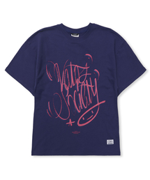 ピンスマイル セミオーバーサイズTシャツ パープル