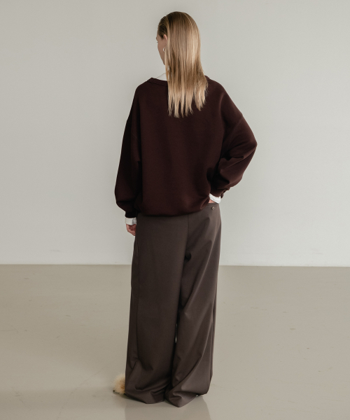 SSIN AND LEE（シンアンドリー）の「(W) ソリーブウィンターコットンスウェットシャツブラウン（スウェット・レディース・その他・F）」の6枚目の写真
