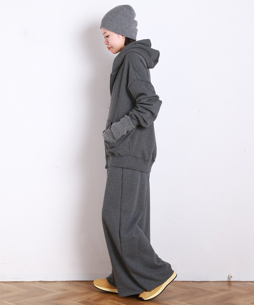 EVERYDAY I LIKE.（エヴリディアイライク）の「*ウォームスウェットスカート（スカート・レディース・グレー/ブラック・38/36）」の22枚目の写真