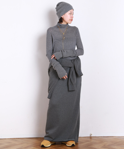 EVERYDAY I LIKE.（エヴリディアイライク）の「*ウォームスウェットスカート（スカート・レディース・グレー/ブラック・38/36）」の20枚目の写真