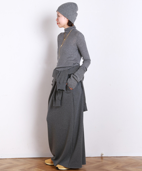 EVERYDAY I LIKE.（エヴリディアイライク）の「*ウォームスウェットスカート（スカート・レディース・グレー/ブラック・38/36）」の19枚目の写真