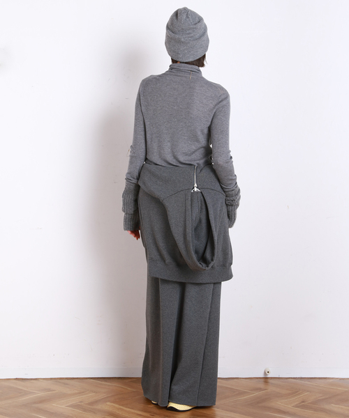 EVERYDAY I LIKE.（エヴリディアイライク）の「*ウォームスウェットスカート（スカート・レディース・グレー/ブラック・38/36）」の18枚目の写真