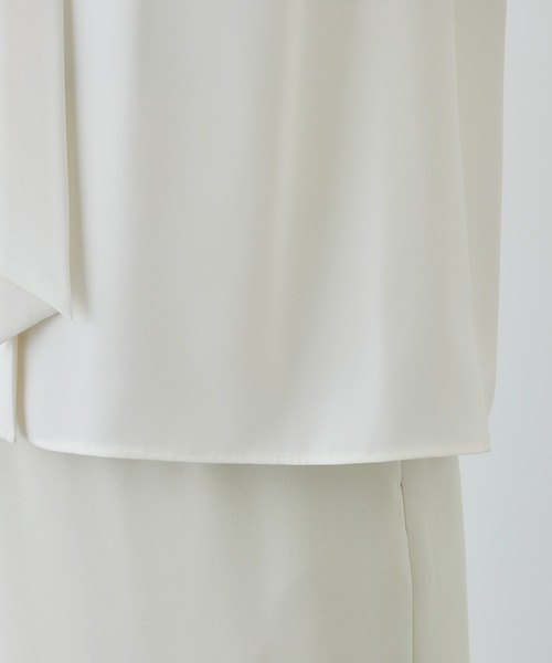 ROPE'(ロペ)の「ボウタイブラウス/イージーケア・26SS(シャツ/ブラウス・レディース・ベージュ/ホワイト・FREE)」の15枚目の写真