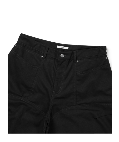 ETCE(イーティーシーイー)の「DOUBLE KNEE ZIPPER SHORTS (BLACK)(その他パンツ・メンズ・その他・MEDIUM/LARGE/X-LARGE)」の3枚目の写真