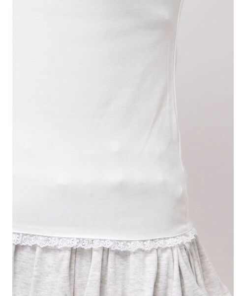 merry jenny（メリージェニー）の「frilly polo tops（ポロシャツ・レディース・グレー/オフホワイト/ピンク・FREE）」の8枚目の写真