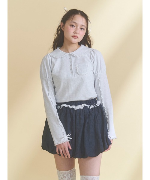 セール】frilly polo tops（ポロシャツ）｜merry jenny（メリー