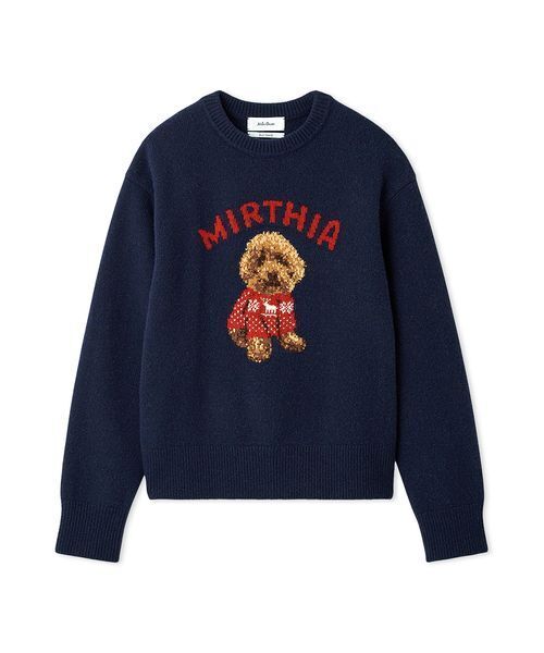 セール】トイプードルクルーネックジャガードニット（ニット/セーター